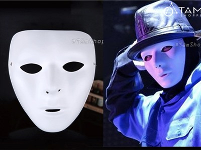 Mặt nạ Jabbawockeez Hiphop Trắng HLW-MN-82